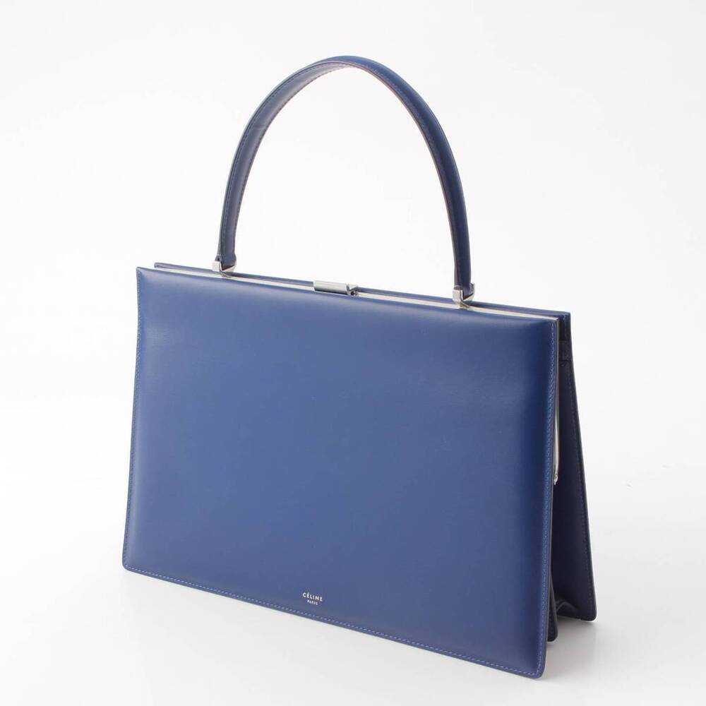 Celine CLASP handbag blue leather Philo Phoebe